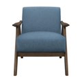 thumbnail image 1 of Pemberly Row Contemporary Accent Chair with Arm Rest in Blue, 1 of 6