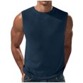 thumbnail image 2 of DPTALR Men Casual Solid Pullover Round Neck Sports Tank Tops Blouse, 2 of 6