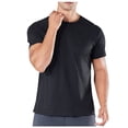 thumbnail image 2 of Compression Shirts for Men Quick Drying Summer Gym Shirts Breathable Stretchy Short Sleeve Crew Neck Basic T-Shirts for Activewear, 2 of 7