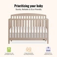 thumbnail image 3 of Dream On Me Odelle 5 in 1 Convertible Crib, Almond Butter, 3 of 9