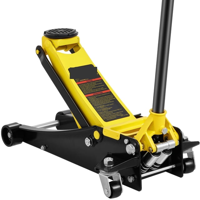 Car Jack 2.5-4Ton Floor Jacks Heavy-Duty Steel Racing Jack W/ Dual Pistons Quick Lift Pump Tire Change Lifting Repair Tool ,Robust Construction