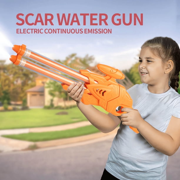 Pistolet à Eau électrique Lumineux – Lot De 2 – Grande Capacité, Portée 16-26 Pieds – Pour Enfants Et Adultes – été Fête Et Piscine