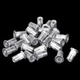 thumbnail image 3 of Uxcell Aluminium Alloy Knurled Flat Head Threaded Insert Nut #10-24 25 Pcs, 3 of 6
