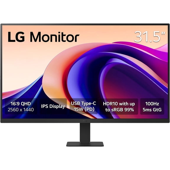 LG 32", 2560 x 1440, Noir, 32U631A-B