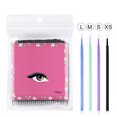 thumbnail image 2 of fastboy Eyelashes Extension Micro Applicator Brush Double-Headed Swab Cotton Microbrush Black, 2 of 6