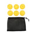 thumbnail image 2 of Pickleball Balls, Pickleball Yellow 6Pcs  Elasticity  For Outdoor Courts For Experienced Players, 2 of 8