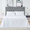 thumbnail image 1 of Bamboo Sheets Set of 3 - Rayon from Bamboo Cooling Bed Sheets, 16" Deep Pocket Fitted Sheet for Hot Sleepers, Twin Size Soft Wrinkle-Resistant Bedding, 1 of 8