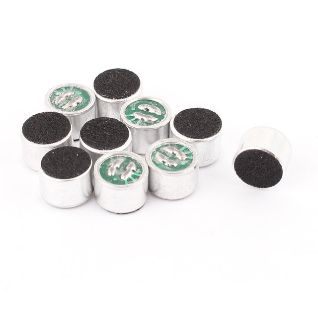 Unique Bargains 10 Pcs Microphone Électrique Mini 9mm x 7mm SMD