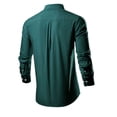 thumbnail image 3 of AherBiu Mens Long Sleeve Dress Shirts Button down Lapel Collar Regular Fitted Tee Work Office Business Tops, 3 of 3