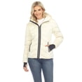 thumbnail image 1 of White Mark Women's Reflective Puffer Hooded Jacket, 1 of 7