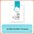 thumbnail image 3 of Yhmxh Disposable Tablecloths Plastic, Square Round Table Thickened White Film Transparent Tablecloths 10 Sets, Suitable For Restaurants, Outdoor, Parties Kitchen Essentials Home and Kitchen, 3 of 6