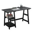 thumbnail image 3 of Convenience Concepts Designs2Go Trestle Desk in Black Wood Finish, 3 of 5