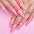 thumbnail image 1 of Bilqis Deals 24 Of Flame Color Matching Wear Manicure Fake Nails, 1 of 3