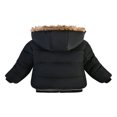 thumbnail image 2 of Boy Hooded Puffer Jacket Thick Long Sleeve Winter Warm Coat, 2 of 6