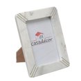 thumbnail image 1 of 5X7 Marble White With Brass Inlay Picture Frame, 1 of 3