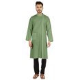 thumbnail image 1 of Atasi Indian Designer Kurta For Mens Party Wear Traditional Dress Solid Ethnic Long Shirt, 1 of 7