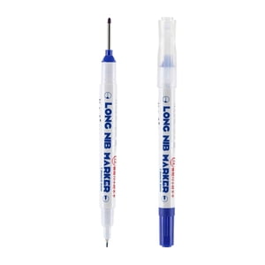 1ml Long Head Deep Hole Marker Pens Long Nib Marker Set Pr Ofessional Construction Markers Scriber Marking Tools Double Head Per Manent Markers Marker Pens for Metal Carpenters