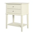 thumbnail image 1 of Ameriwood Home Franklin Accent Table with 2 Drawers in Soft White, 1 of 6