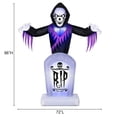 thumbnail image 5 of Moissonneuse animée gonflable de pierre tombale d'Halloween de 8 pieds, 5 of 5