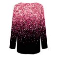thumbnail image 4 of FAIWAD Tuniques pour Femmes Manches Longues Col Rond à Blocs de Couleur Chandail Ample et Fluide, 4 of 5
