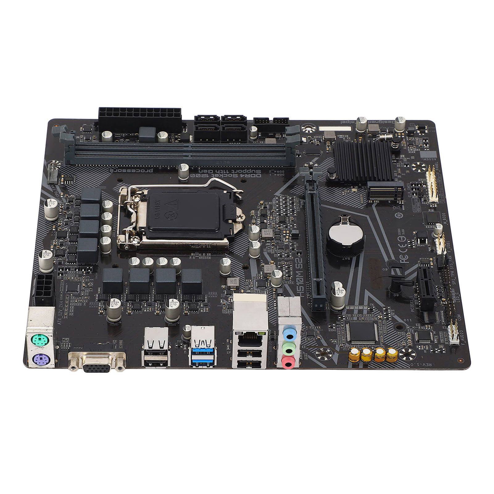 M-ATX Computer Motherboard, Efficient Stable H510M-S2 Computer Motherboard for Work