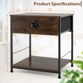 thumbnail image 2 of Gymax 2PCS 2-tier Nightstand Bedside End Sofa Coffee Table Bedroom Living Room, 2 of 10