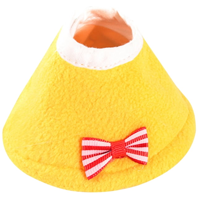 Bird Recovery Collar Adjustable - Bowknot Parrot Neck Cone Bird Plucking Collar