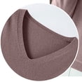 thumbnail image 5 of yoeyez Chandails Légers pour Femmes à Manches Longues Col Ras du Cou Chandail Uni Chandail Léger Doux Tricoté Hauts Bas d'Automne Violet m, 5 of 5
