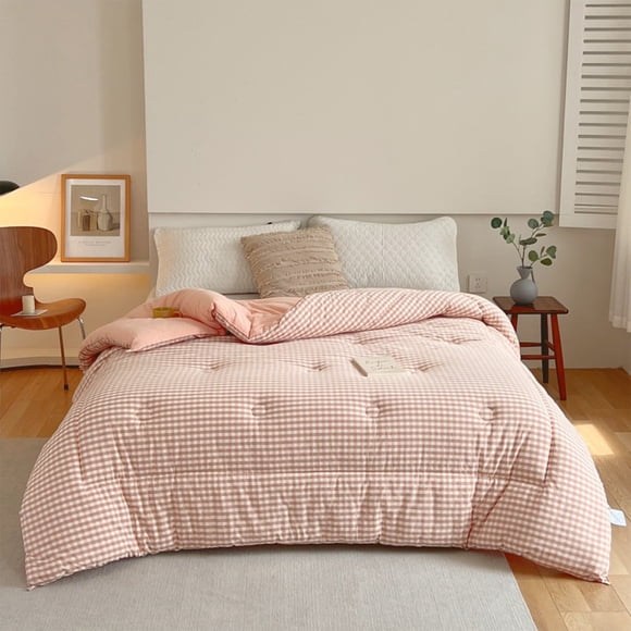 Birdeem Lightweight Comforter, All Season Queen Bedding Set, Soft Soybean Fiber Fill for Spring and Fall, Warm Thin Quilt with Easy Care