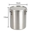 thumbnail image 3 of 520/1000/1600/2500ml Stainless Steel Tanks Sealed Kitchen Food Storage Container, 3 of 11