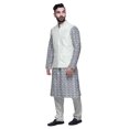 thumbnail image 2 of Atasi Ensemble Kurta Pyjama Ethnique Classique à Manches Longues Imprimé pour Hommes Tenue Décontractée, 2 of 5