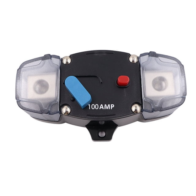 Decodeary Plastic Circuit Breaker Professional Resettable Overload Protective Automotive Ship Truck Speaker Accessories 100A 1Set