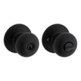 thumbnail image 1 of Weiser Safe Lock Regina Matte Black Exterior Keyed Door Knob/Entry Door Handle, 1 of 5