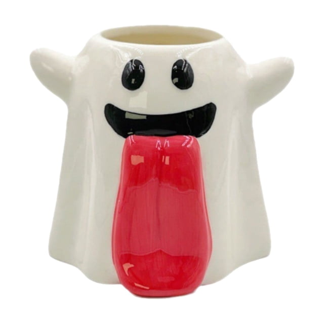 Ceramic Cups for Crafting Rabbit Tumbler Set Glass Top Mug Set with Words Cup Glass Set Your Specter Cup Coffee Cup With Handle Funny Panic Cup White Cute Cup Decoration