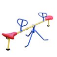 thumbnail image 1 of ACTIVPLAY Red, Yellow, Blue Swivel Teeter Totter, See Saw for Kids, Rust Resistant Powder Coated Steel Frame, Easy to Grasp Safety Handles, 1 of 9