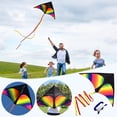 thumbnail image 1 of PRETXORVE Cerfs-Volants pour Enfants Cerfs-Volants pour la Plage Énorme Cerf-Volant pour Enfants Cerf-Volant Coloré Cerf-Volant de Plage avec Longue Queue Cerfs-Volants pour Enfants Adultes, 1 of 9