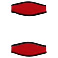 thumbnail image 2 of QualitChoice Housse de Sangle Rembourrée Ceinture de Protection pour Plongée Lunettes de Natation Sports Nautiques Coussin pour Extérieur sous-Marin Rouge 2Set, 2 of 6