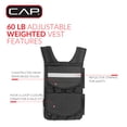 thumbnail image 4 of CAP Barbell Adjustable Weighted Vest, 60lb, 4 of 9