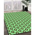 thumbnail image 3 of Ahgly Company Machine Washable Indoor Rectangle Transitional Green Area Rugs, 8' x 10', 3 of 7