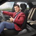 thumbnail image 2 of FH Group Universal Fit Striking Striped Cloth Car Seat Covers for Auto SUV VAN Airbag Compatible Full Set, 2 of 10
