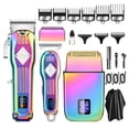 thumbnail image 1 of Electric Hair Clippers for Men Cordless Hair Clippers Trimmer Beard Trimmer Kit Bald Head Shaver Men's Haircut Kit for Barber with LCD Display 9 Guide Combs Mens Gifts, 1 of 8