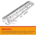 thumbnail image 2 of 41CM Heat Shield Replacement for Ultar, Blooma, Outback, Kenmore, Master Forge, Perfect Flame, Stainless Steel Flame Diffuser Gas Grill Spare Part for, 2 of 5
