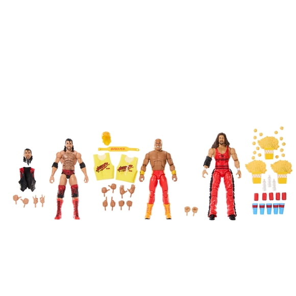 WWE Coffret de 3 figurines Bash at the Beach 15 cm et accessoires - Exclusivité Walmart