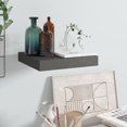 thumbnail image 1 of vidaXL Floating Wall Shelf High Gloss Grey 23x23.5x3.8 cm MDF, 1 of 4