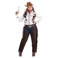 thumbnail image 4 of Adult Cowgirl Chaps Costume, 4 of 5