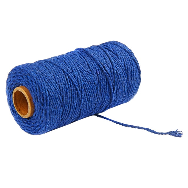kiplyki 100m Cotton Twisted Long/100Yard Pure Cord Rope Crafts Macrame Artisan String