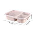thumbnail image 3 of Meitianfacai Bento Box Adult Lunch Box 3-Compartment Meal Prep Container For Kids Stackable Snack Containers For School And Travel Lunch Microwave Safe, 3 of 8