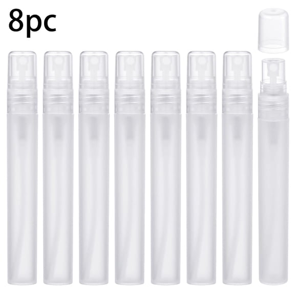 Hearth & Gear 8 Pcs Bouteille Vaporisateur Transparente 10ml Bouteille Vaporisateur de Parfum Atomiseurs de Parfum Bouteille de Voyage Rechargeable Bouteille en Verre Vide Mini Vaporisateur à Brume Fine pour Maquillage Contenants de Liquide (10ml) Soupe