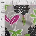 thumbnail image 2 of oneOone Rayon Gray Fabric Abstract Tropical Floral Sewing Material Print Fabric By The Yard 56 Inch Wide, 2 of 4