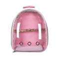 thumbnail image 4 of tredstone Bird Carrier Cage Shoulder Bag Pet Parrot Travel Clear Backpack Pink, 4 of 7